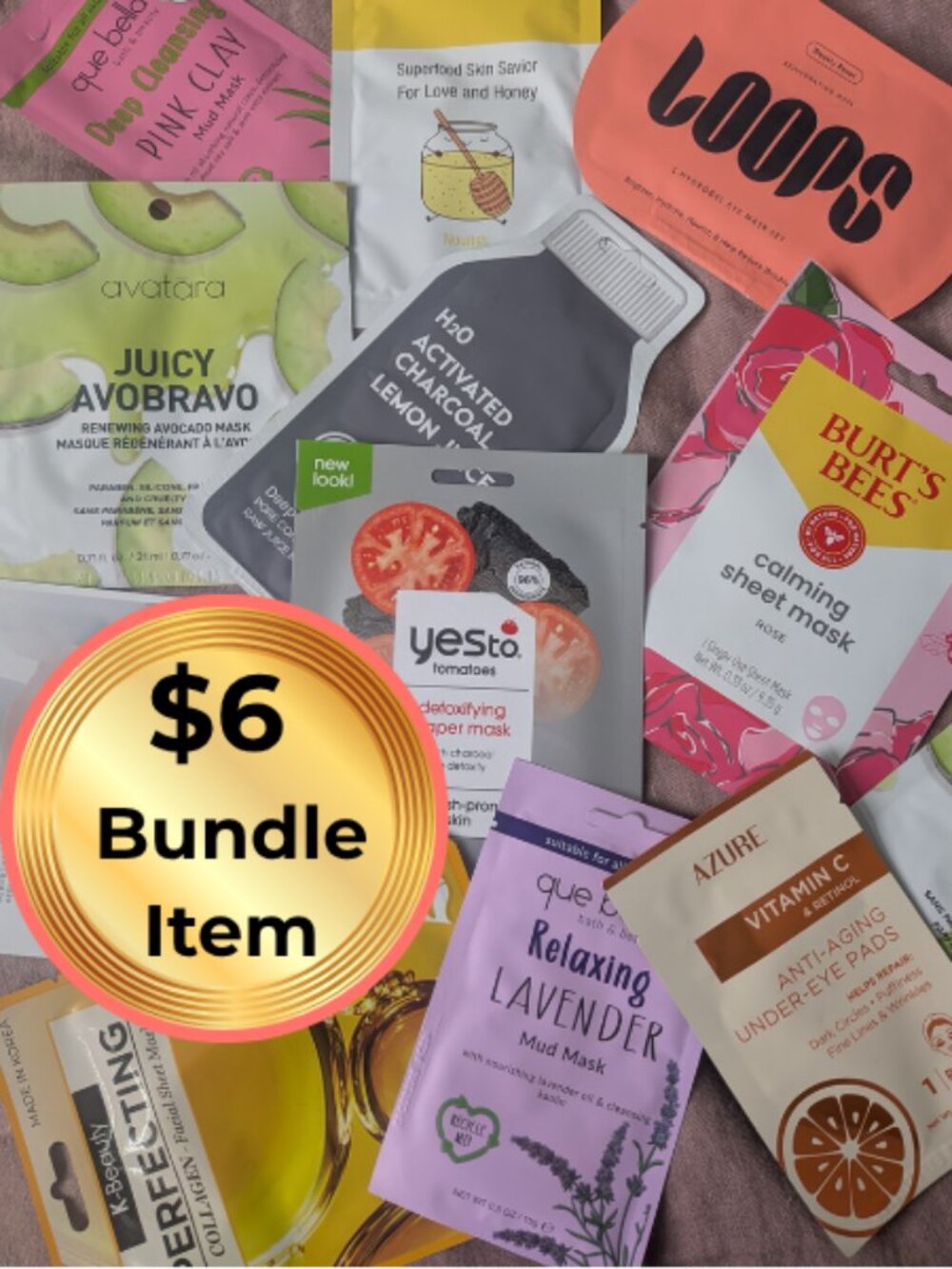 🔥 ADD TO ANY BUNDLE FOR JUST $6!! 3 for $6 Mystery Mask Bundle | 2 Face + 1 Eye